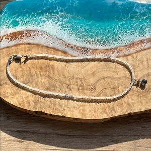 Handmade 925 Moonstone Necklace w/ Iolite Gemstone Pendant